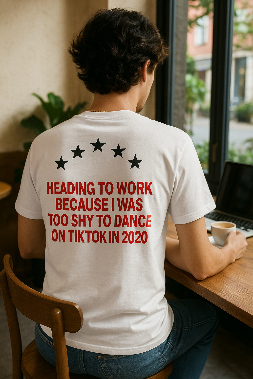 Too Shy To Dance - B/W Unisex Tshirt