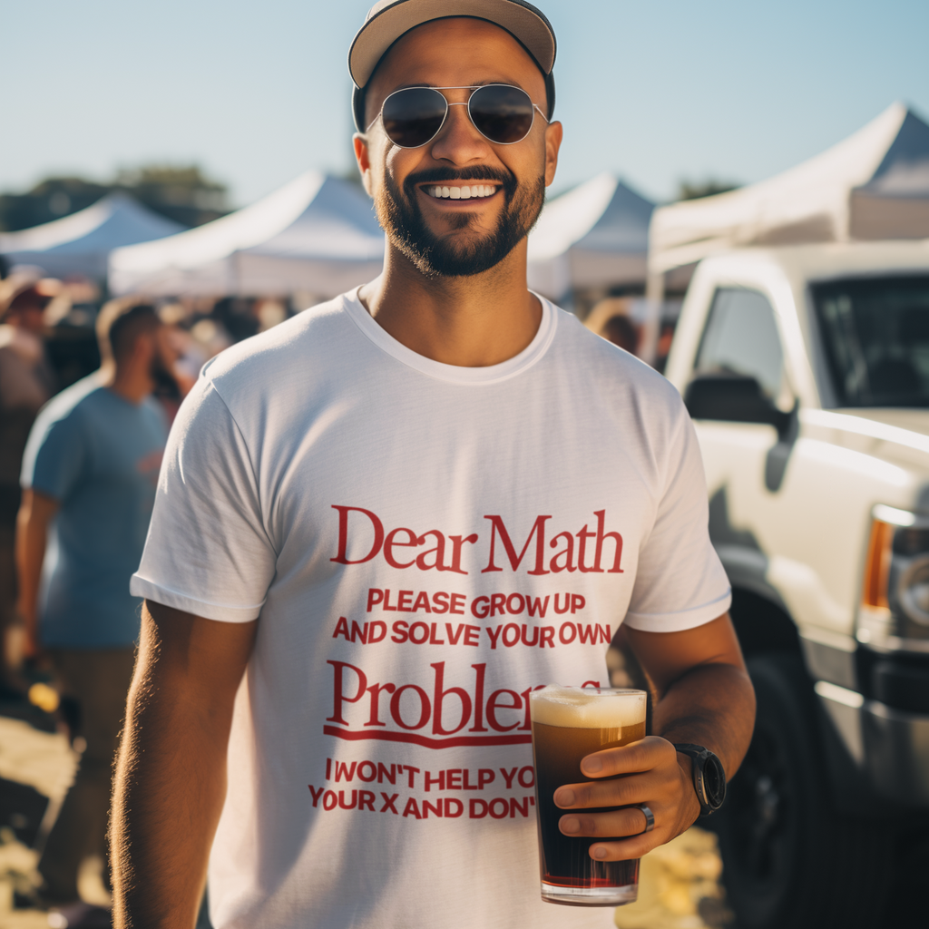 GIU - Dear Math - White Tshirt