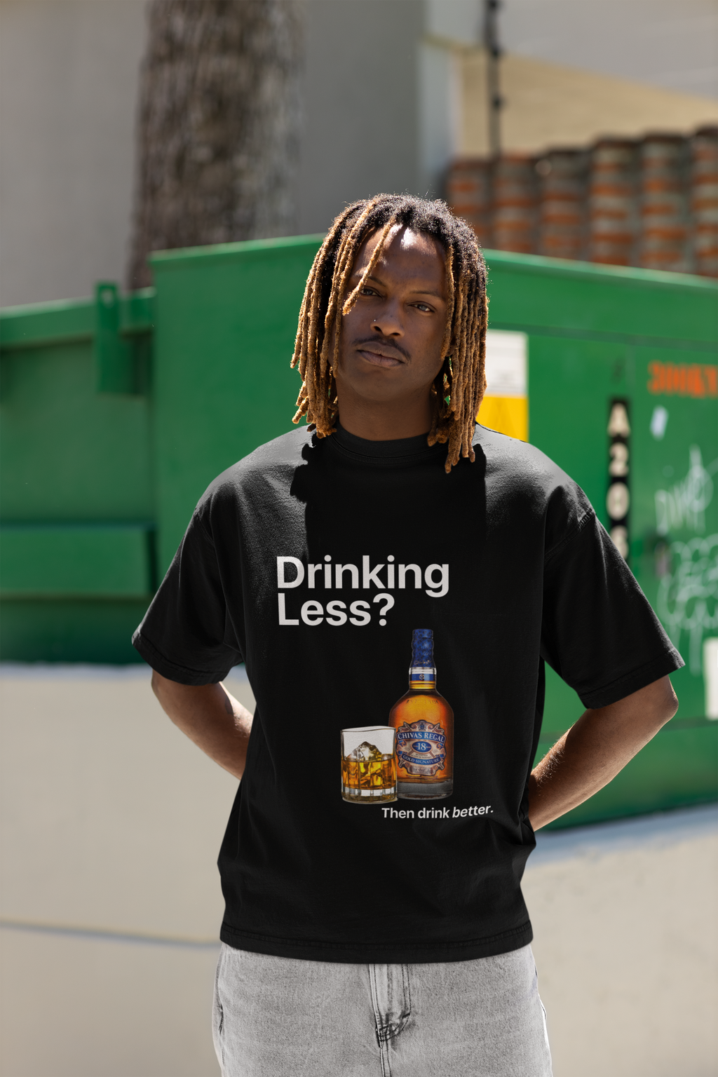 GIU - Drinking Less - B/W Tshirt