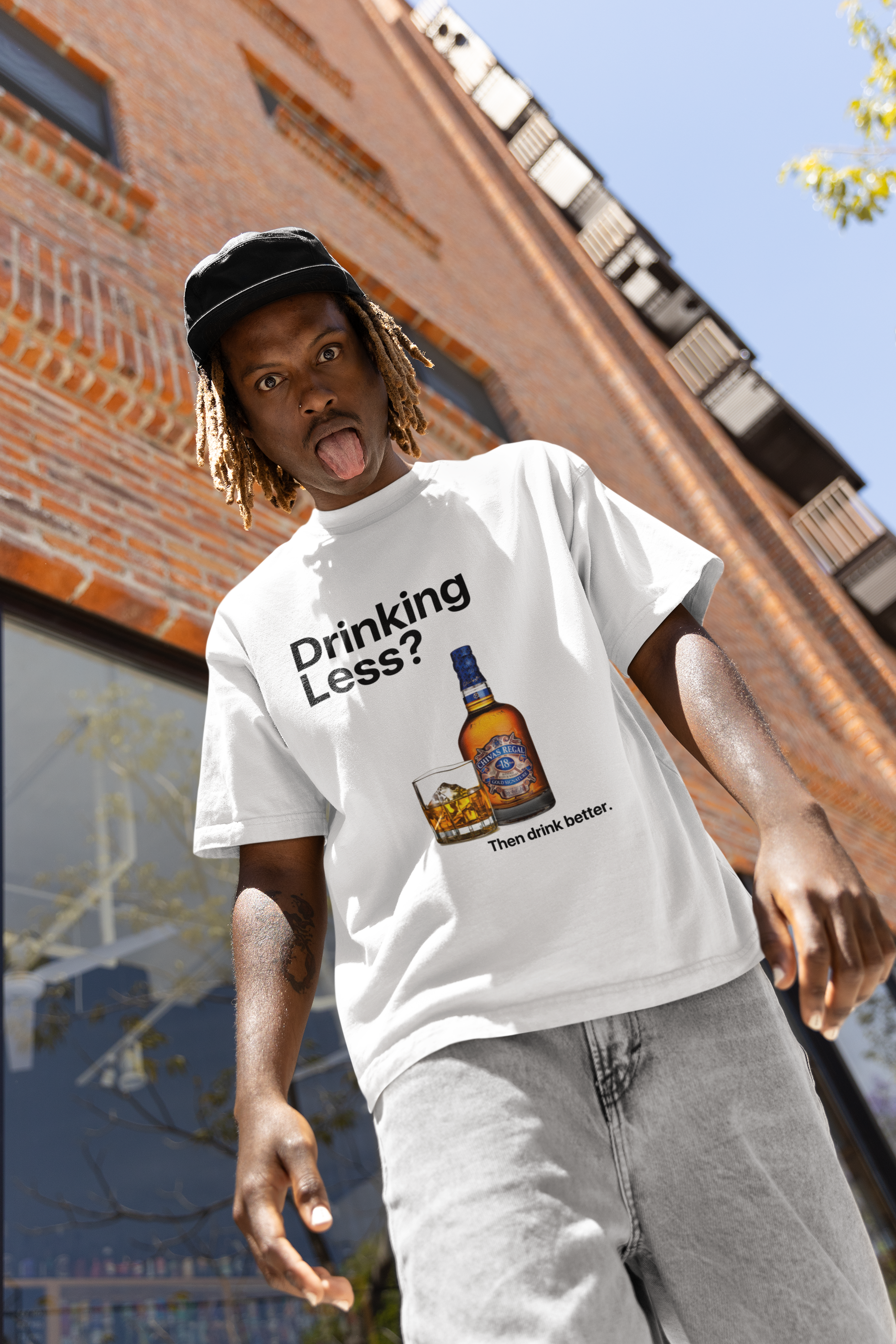 GIU - Drinking Less - B/W Tshirt