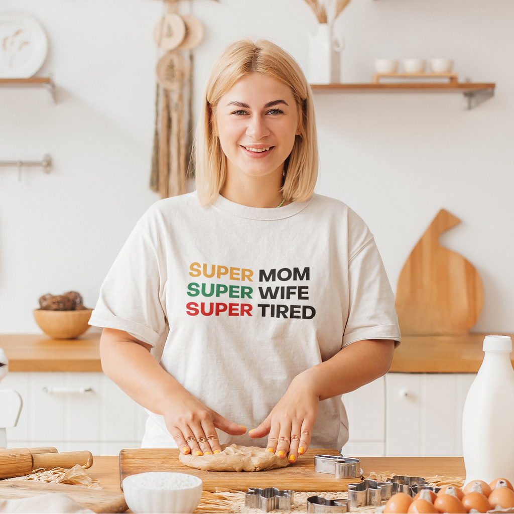GIU - Super Mom - White Tshirt