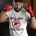 GIU - Real Men Use Fist - White Tshirt