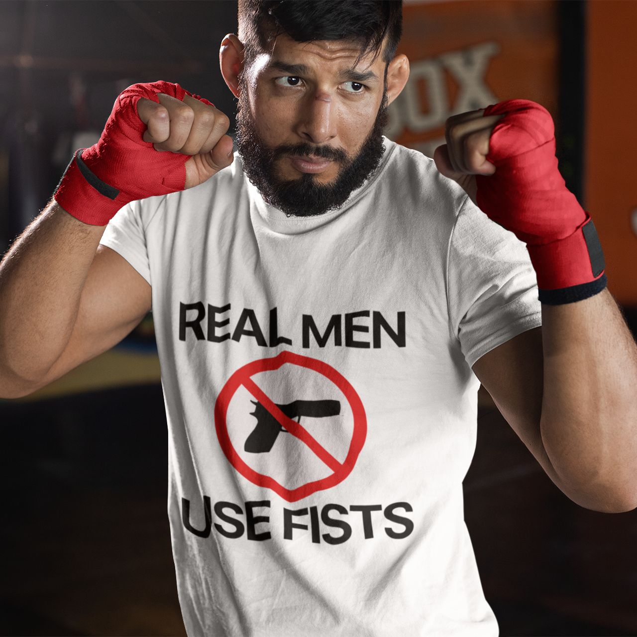 GIU - Real Men Use Fist - White Tshirt